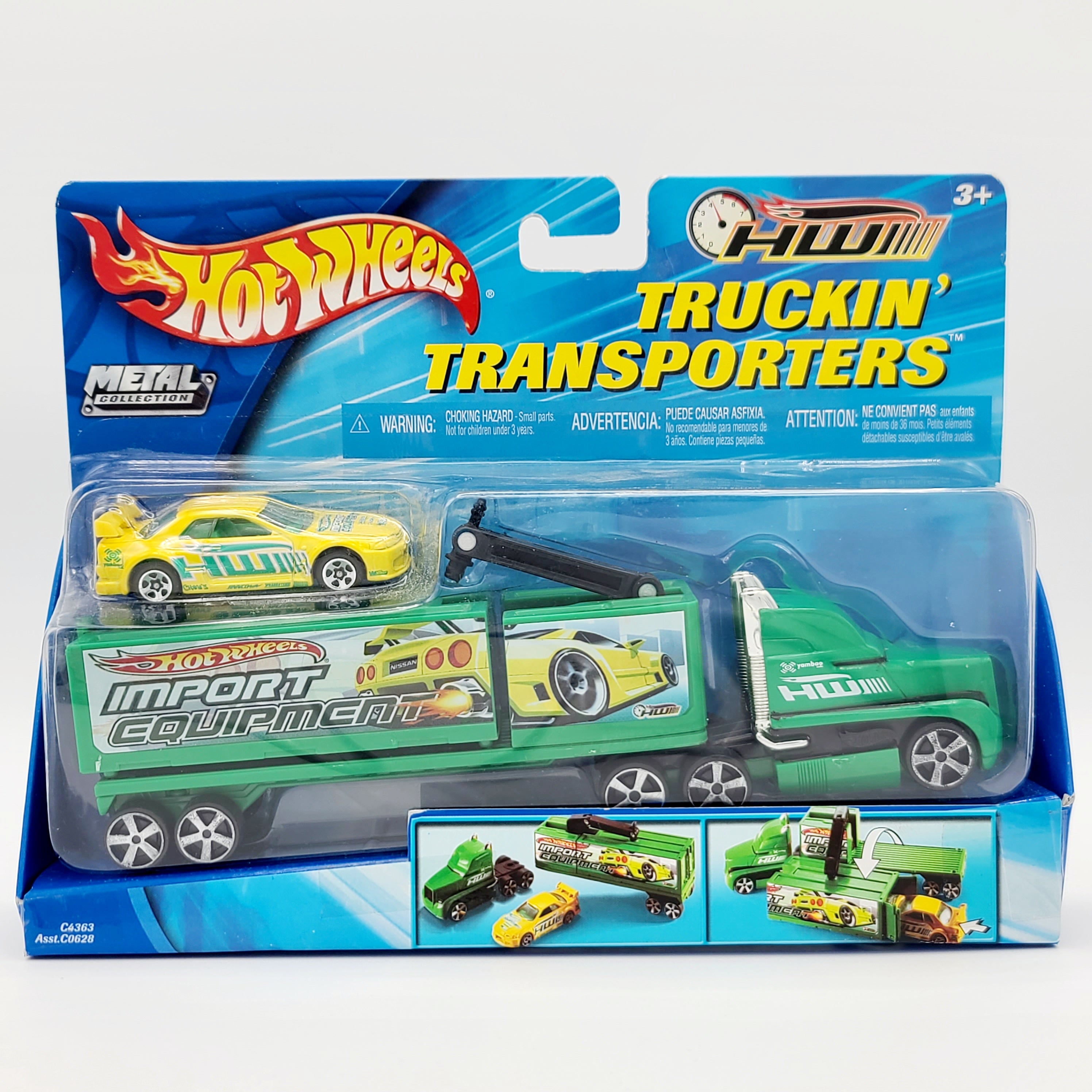 Hot Wheels Nissan Skyline GT-R / Litt-Haul Semi Truck (2004 HW Truckin' Transporters)